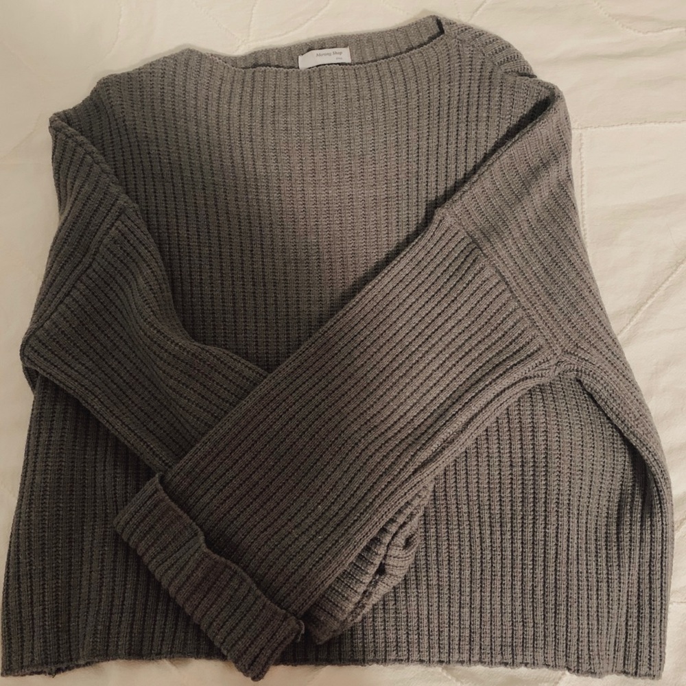 Gray sweater